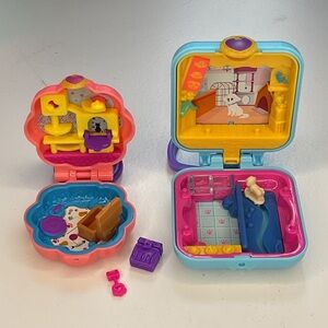 Pet Adventure Compact Playset with Pink and Blue Accents